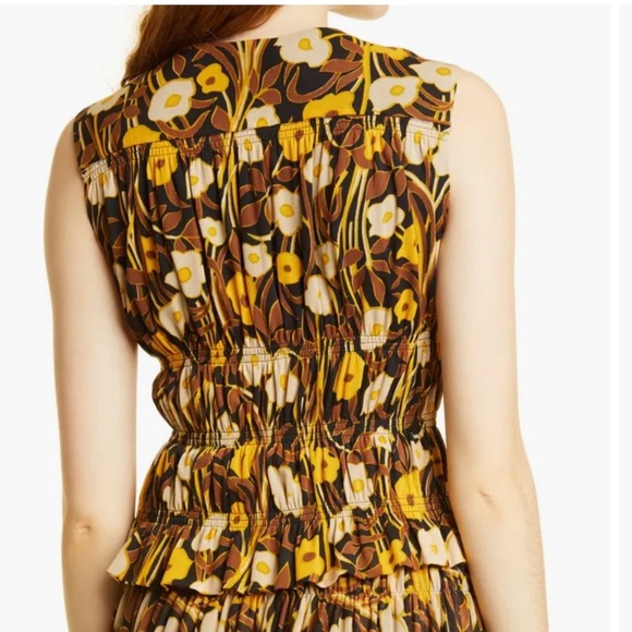 Rebecca Taylor Daphne Fleur Mesh Sleeveless Top sz XS - Picture 7 of 11